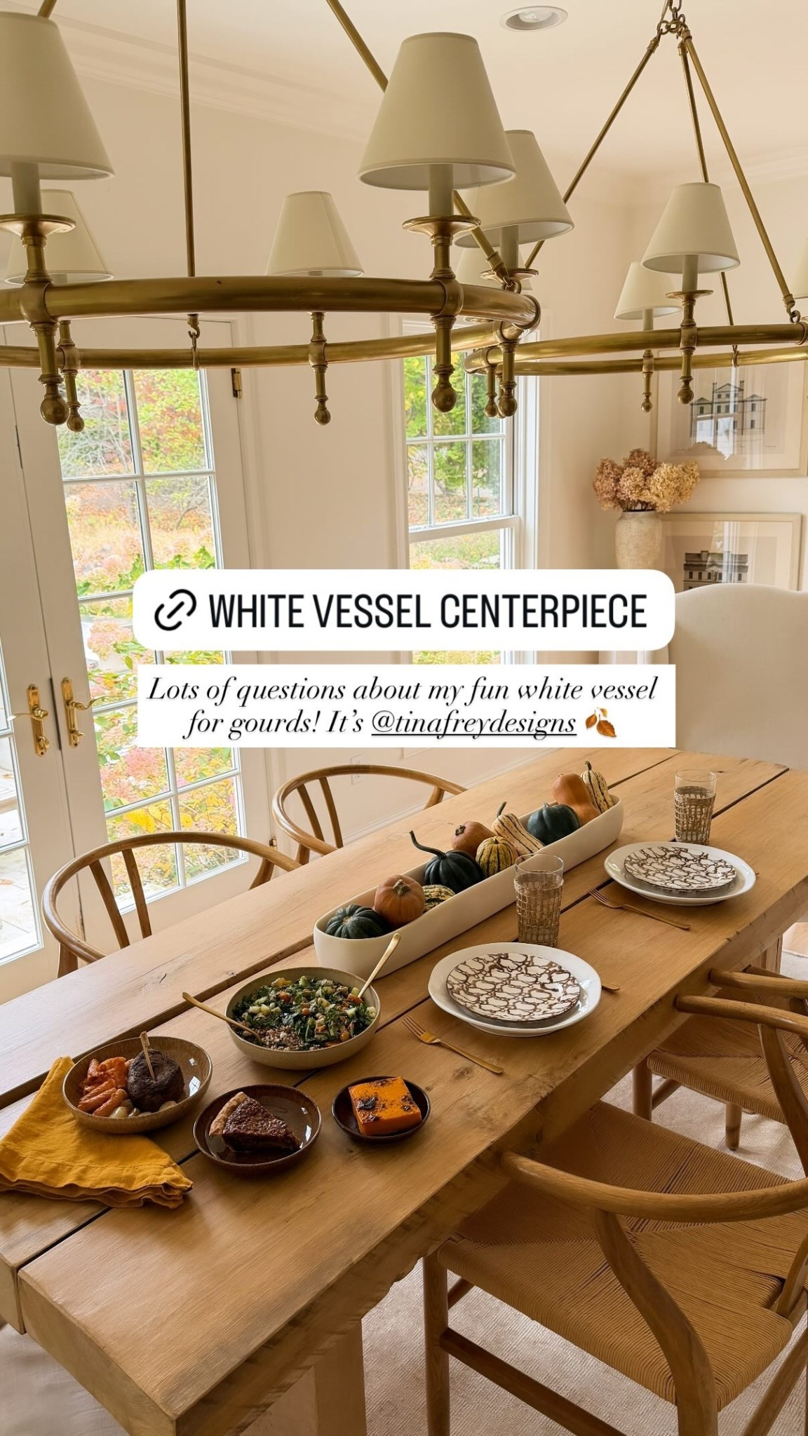 Fun white vessel for gourds, Thanksgiving table, fall table scape, Connecticut home, home decor, entertaining. 

#LTKHome #LTKParties #LTKHoliday