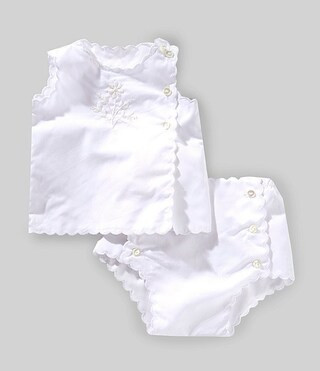 x Kristin Ellen Hockman Baby Girls Linnea Embroidered Top & Diaper Cover Set | Dillard's