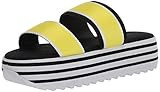 Madden Girl Women's All That Slide Sandal, Yellow neon, 7 M US | Amazon (US)