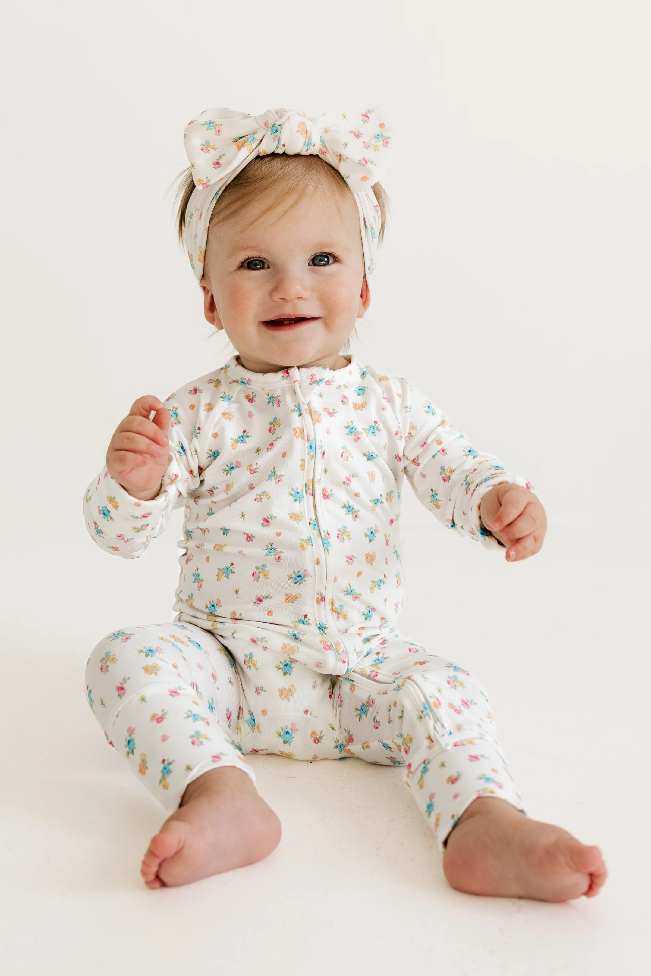 Poppy White Zipper Romper | In My Jammers