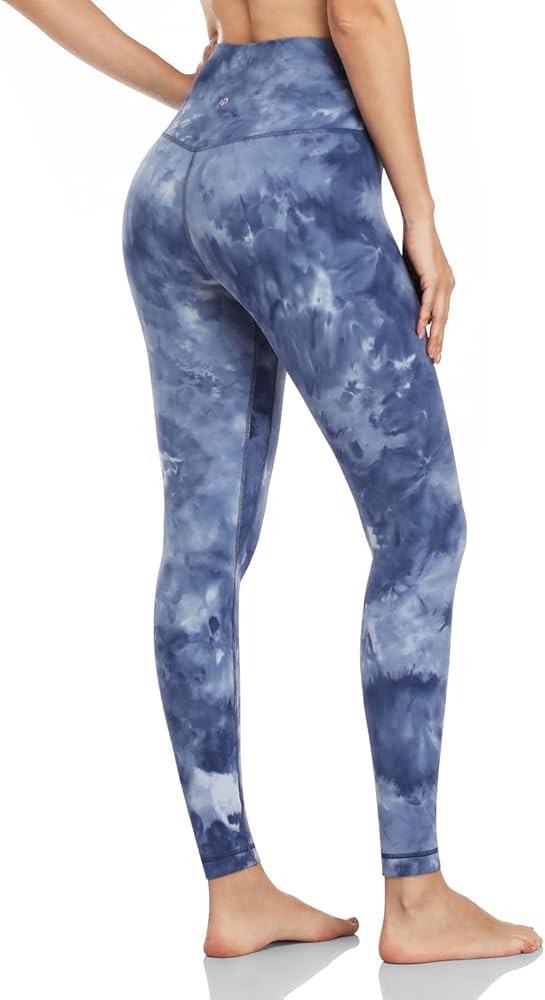 HeyNuts Essential Full Length Yoga Leggings, Women's High Waisted Workout Compression Pants 28'' | Amazon (US)