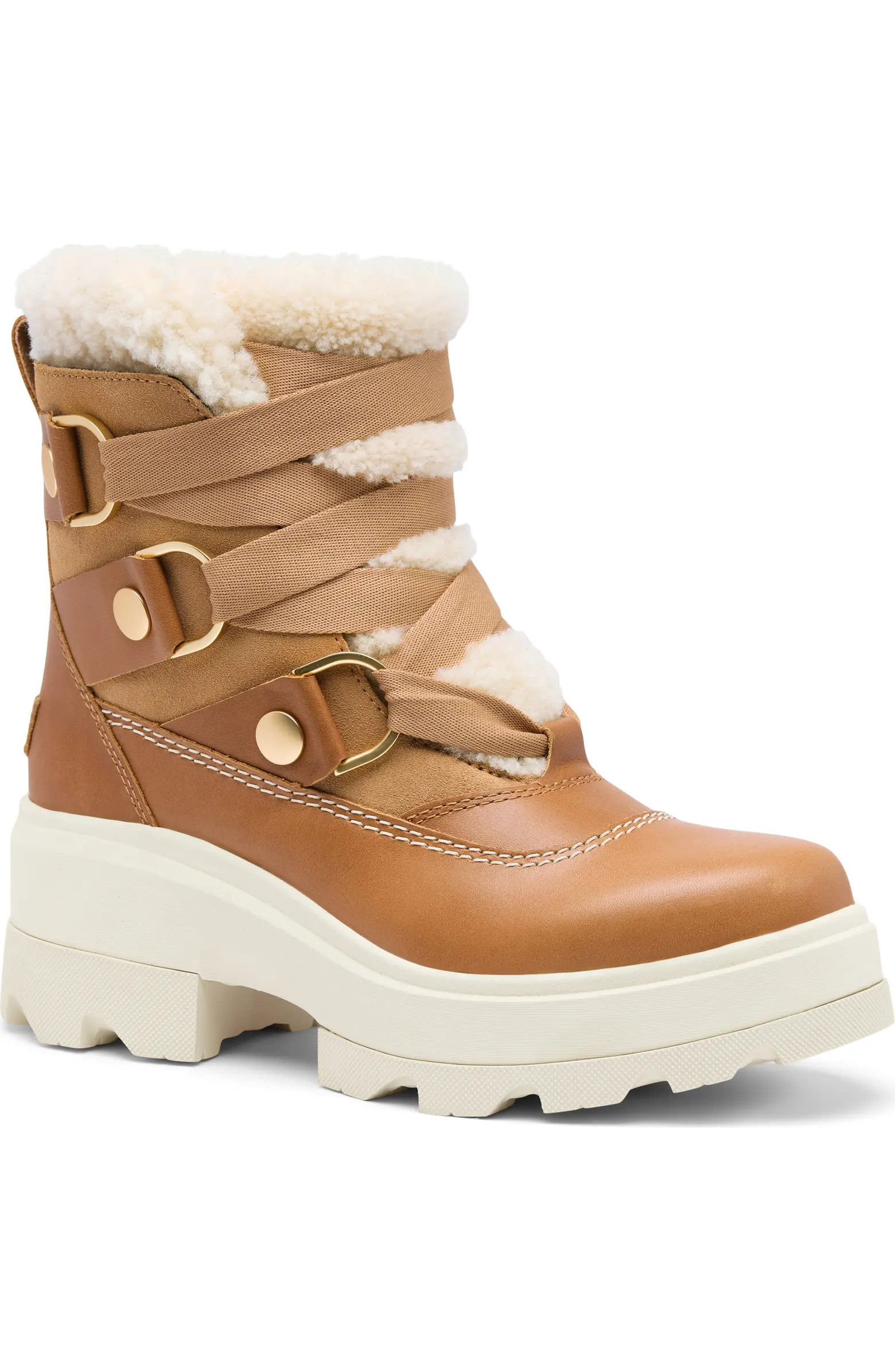 Joan FRWD Cozy Genuine Shearling Trim Waterproof Boot (Women) | Nordstrom