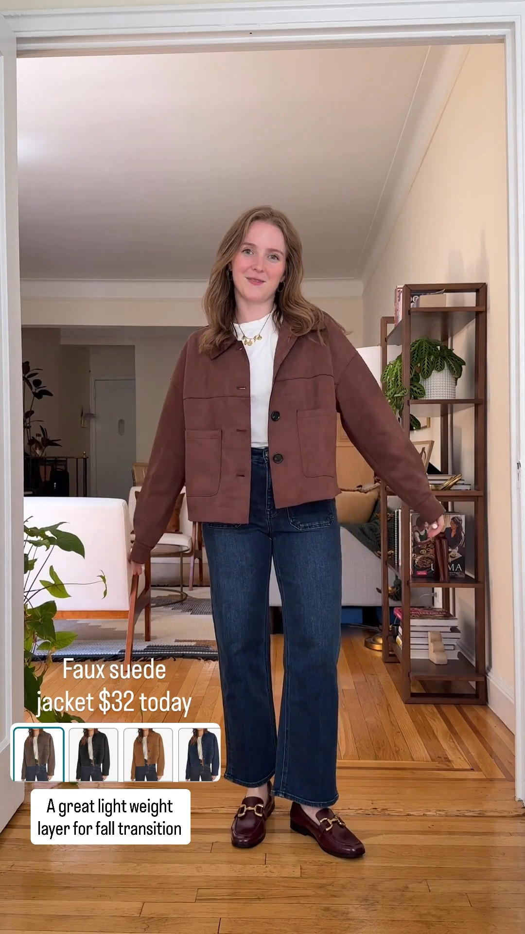 Faux suede Amazon jacket. Wearing small. Jeans are 28 inseam size 25

#LTKSaleAlert #LTKStyleTip