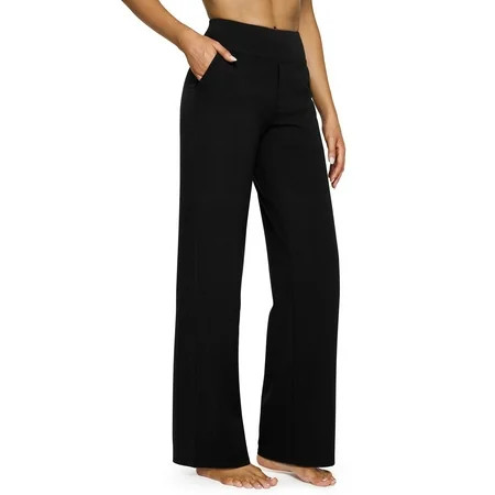 G4Free Yoga Pants Women Wide Leg Pants with Pockets High Waist Stretch Dress Casual Sweatpants Petite/Regular/Tall | Walmart (US)
