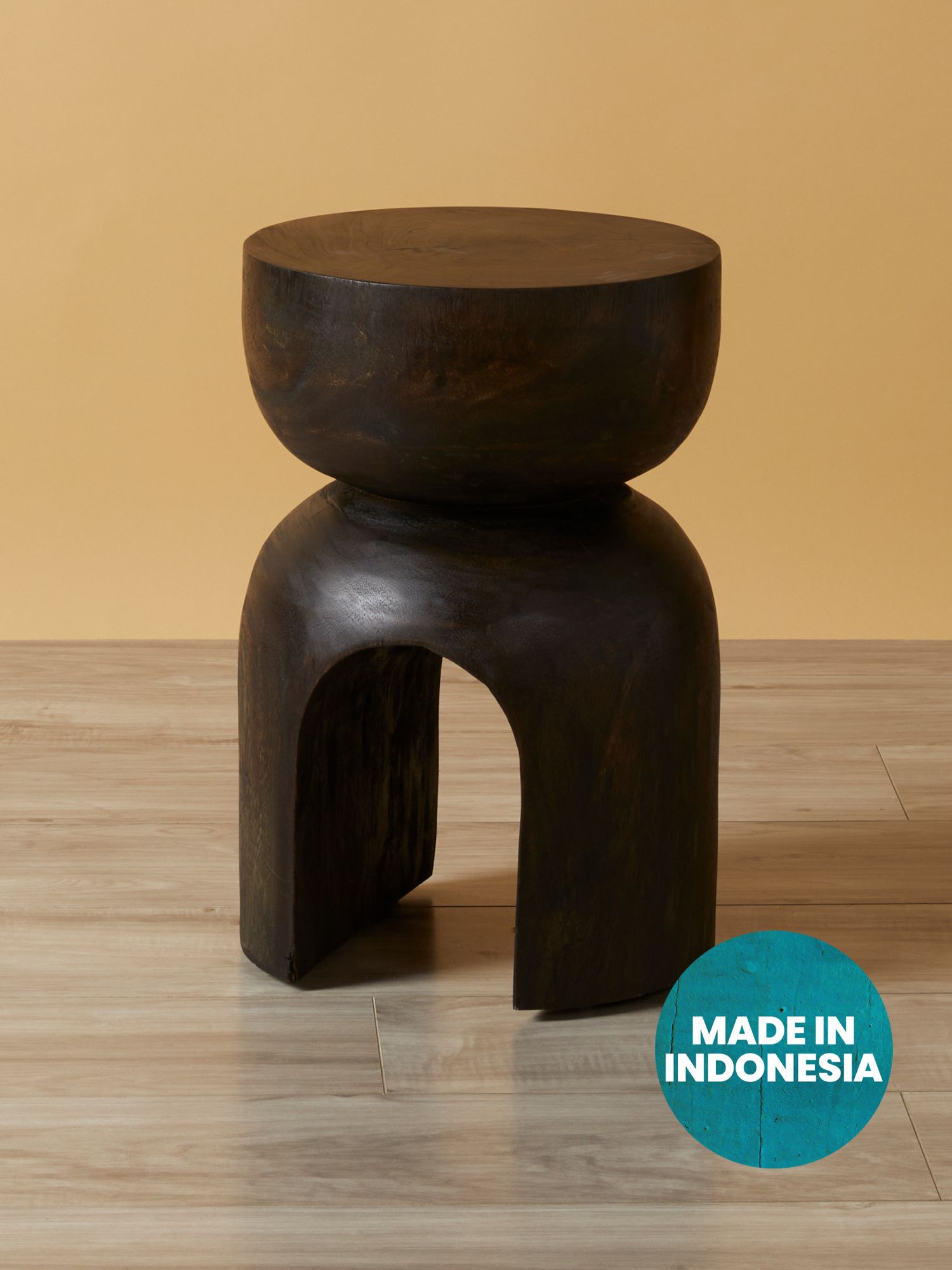 18in Solid Wood Kaimeer Side Table | Living Room | HomeGoods | HomeGoods