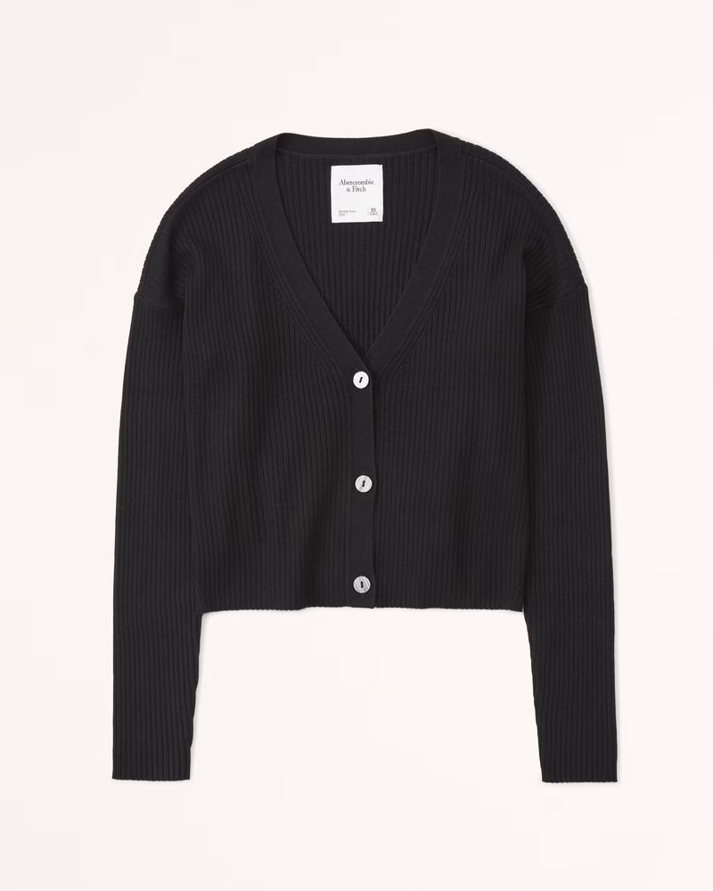 Wide Ribbed Cardigan | Abercrombie & Fitch (US)