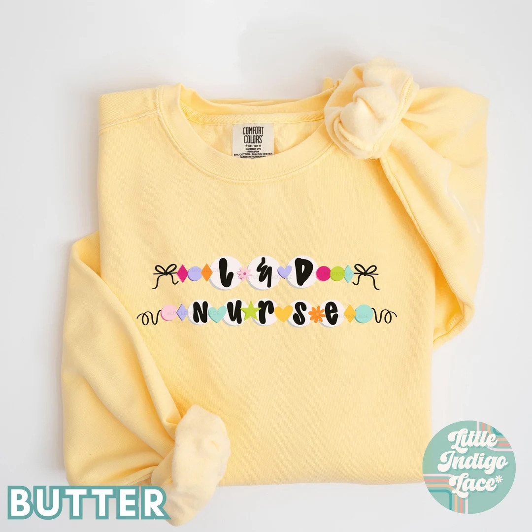 Bracelet L&D Nurse Sweatshirt Labor and Delivery Nurse Sweater Gift for L and D RN Grad LD Nursin... | Etsy (US)