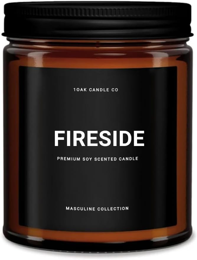 1OAK Fireside Candle - Scented Candles for Men - Campfire Candle Scent - Woodfire Candles (7oz.) | Amazon (US)