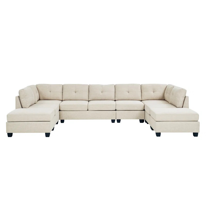Newberg Wallowdale 144" Modular Sectional with Ottoman | Wayfair North America