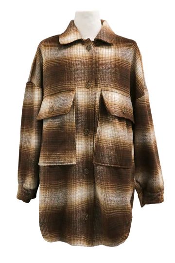 Stella Oversized Plaid Shacket | Storets (Global)