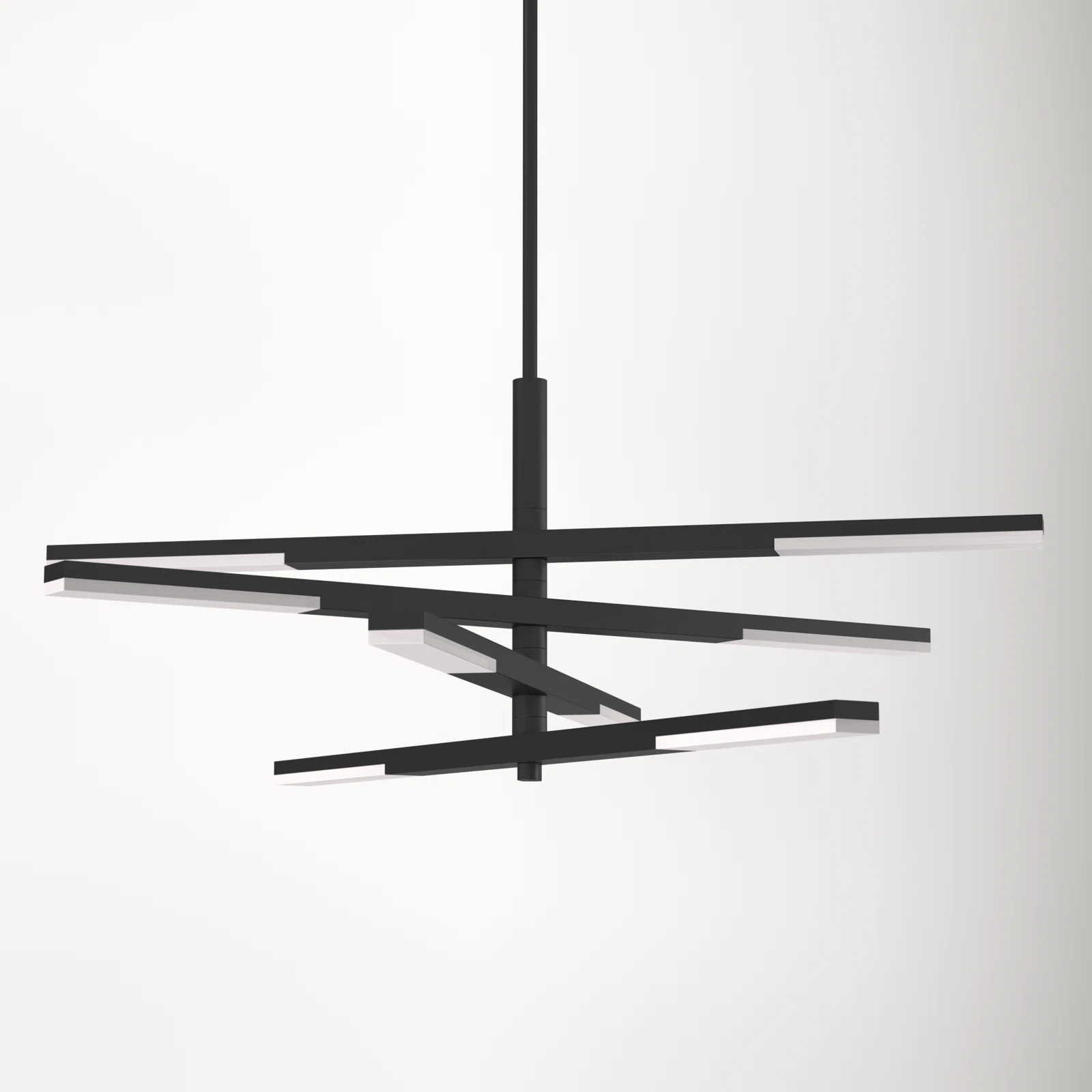 Erik 8 - Light Dimmable LED Sputnik Modern Linear Chandelier | Wayfair North America