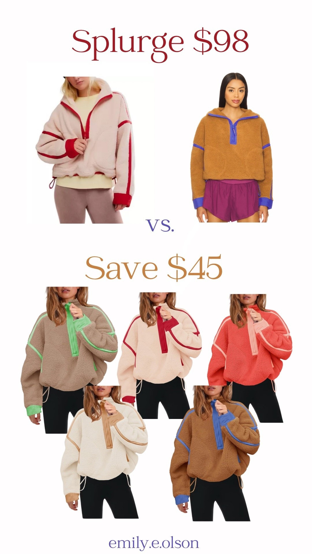 Splurge vs save! 

#LTKHoliday #LTKFindsUnder50 #LTKootd