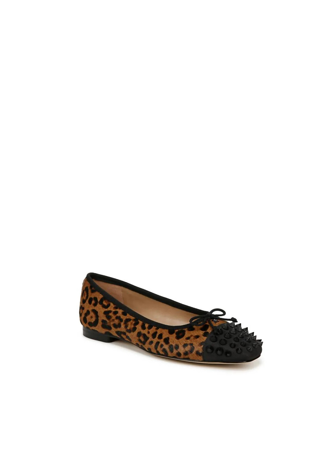 Women's Monet Cap Toe Ballet Sandals In Leopard Brahma Hair Leather | Shop Simon