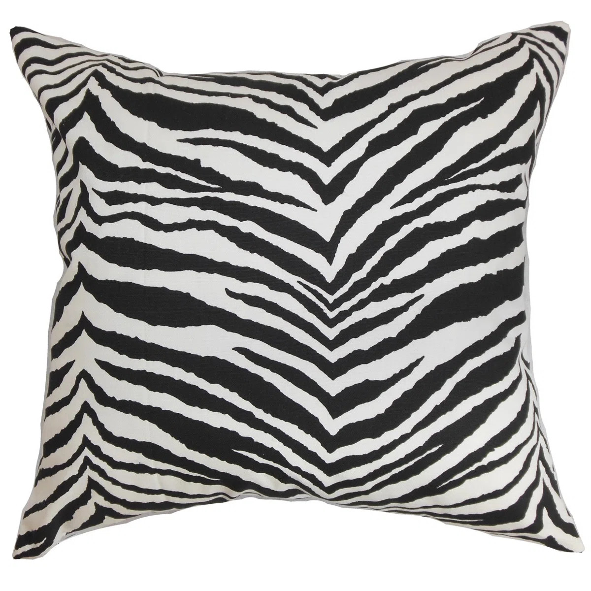 The Pillow Collection Cecania Zebra Print Cotton Throw Pillow Cover & Reviews | Wayfair | Wayfair North America