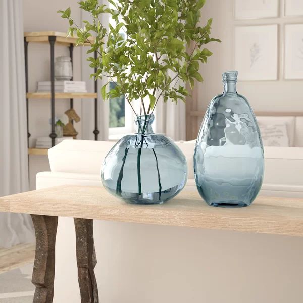 Reis Recycled Glass Balloon Table Vase (Set of 2) | Wayfair Professional