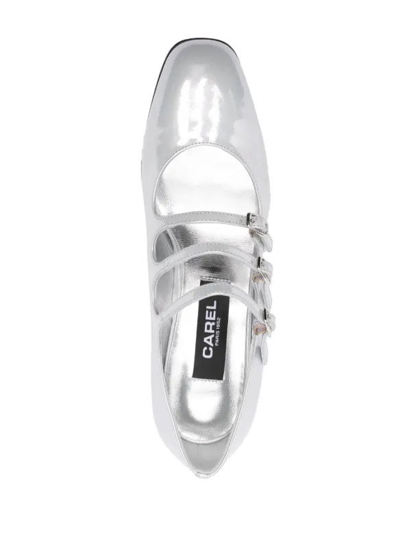 Carel Paris  Kina 40mm Mary Jane Shoes | Silver | FARFETCH | Farfetch Global