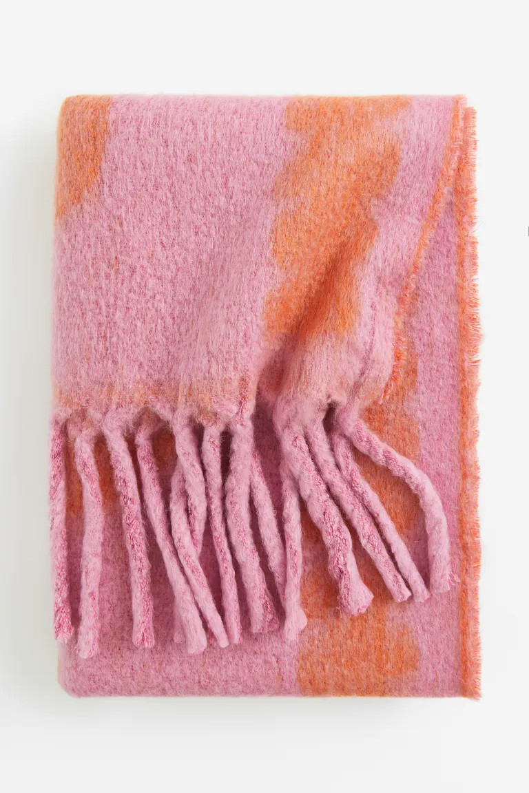 Floral blanket - Pink/Floral - Home All | H&M GB | H&M (UK, MY, IN, SG, PH, TW, HK)