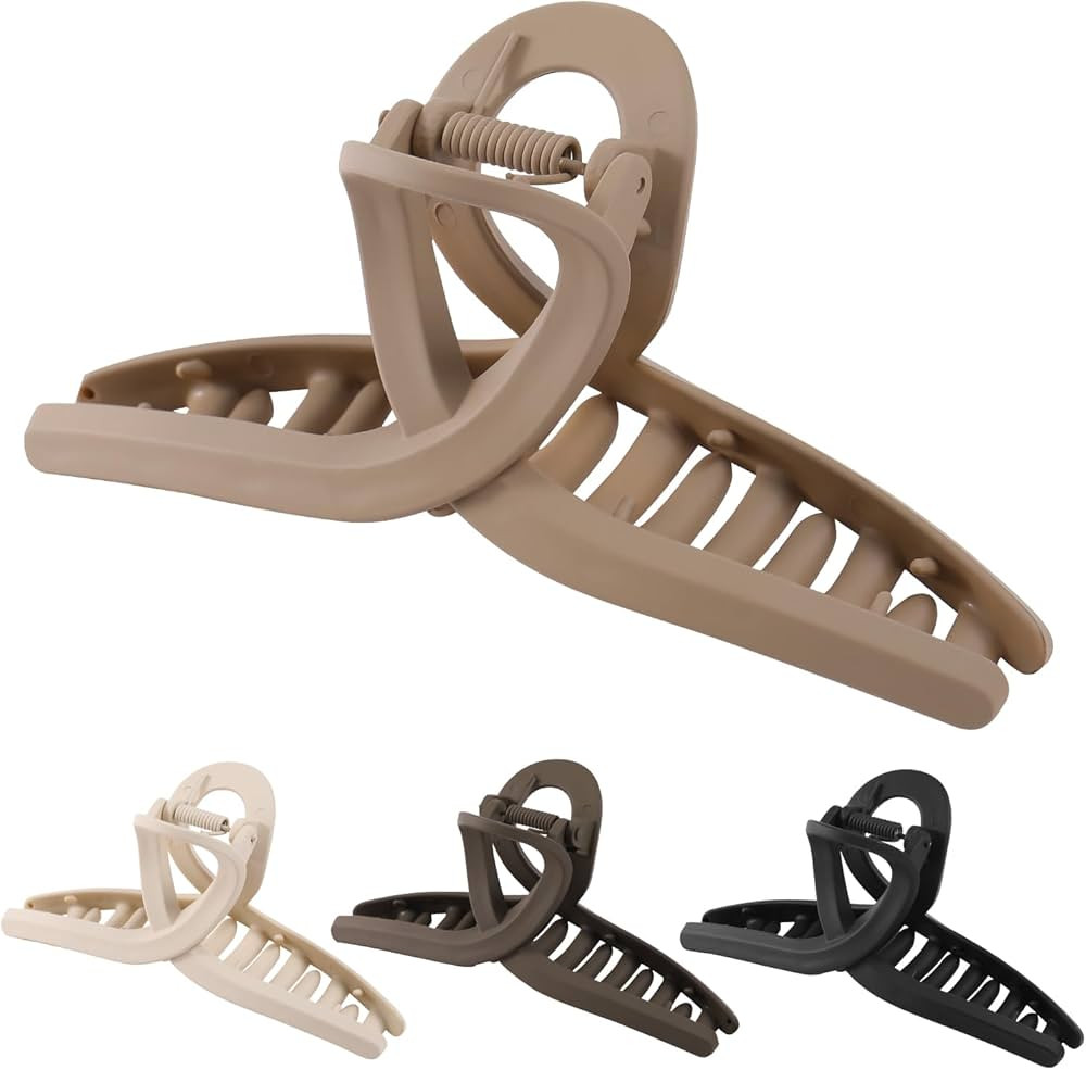 5.1 Inch Extra Large Claw Clips for Thick Hair and Long Hair, 4 Pack Xl Jumbo Claw clips, Oversiz... | Amazon (US)