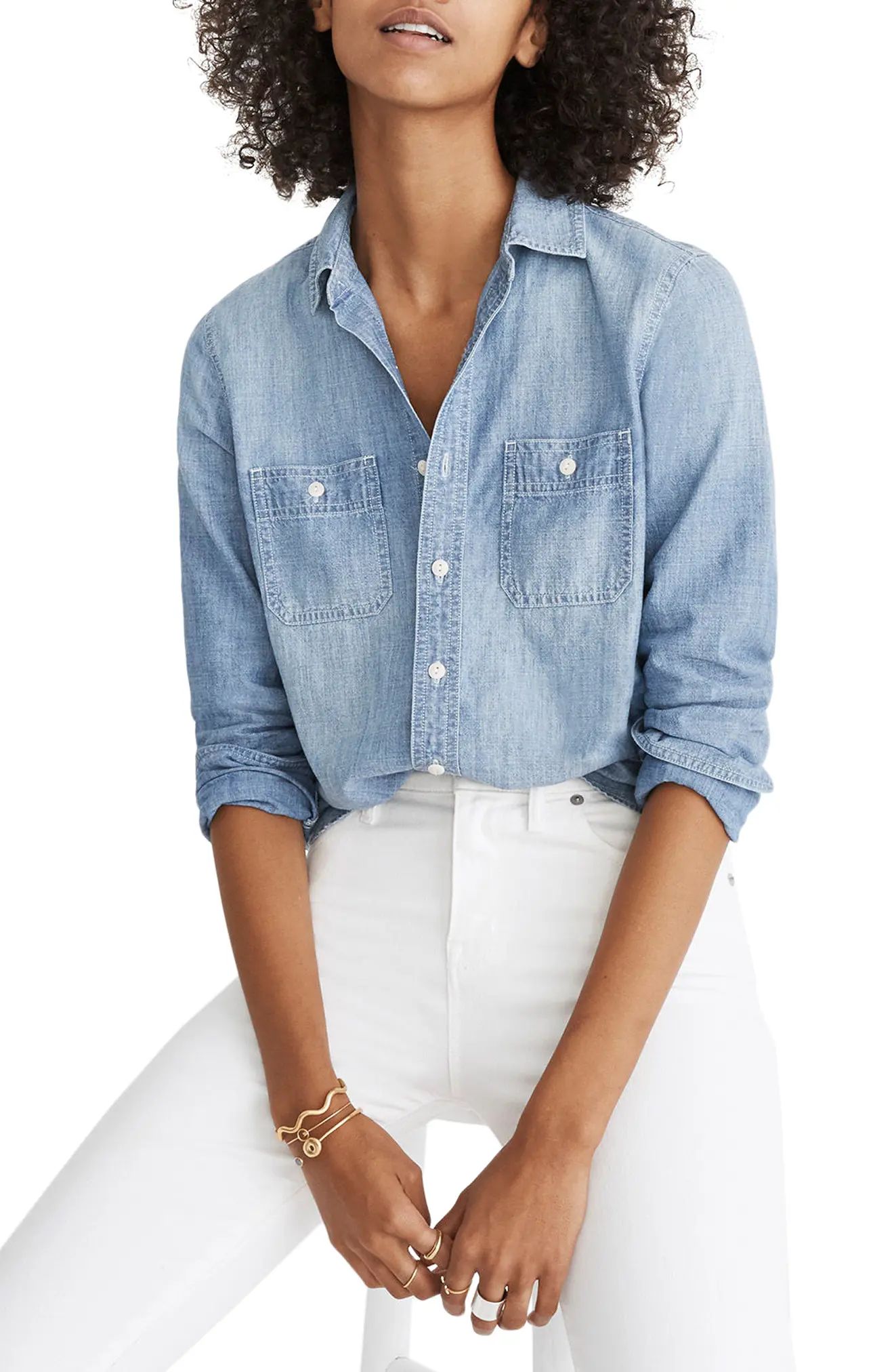 Madewell Classic Ex-Boyfriend Chambray Shirt | Nordstrom