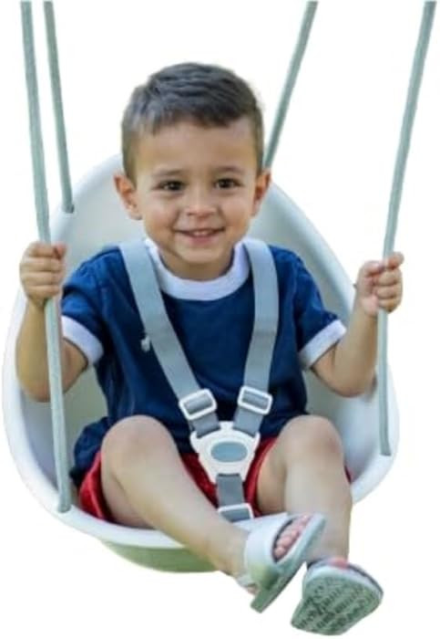Swurfer Coconut Toddler Swing – Comfy Baby Swing Outdoor, 3- Point Adjustable Safety Harness, S... | Amazon (US)