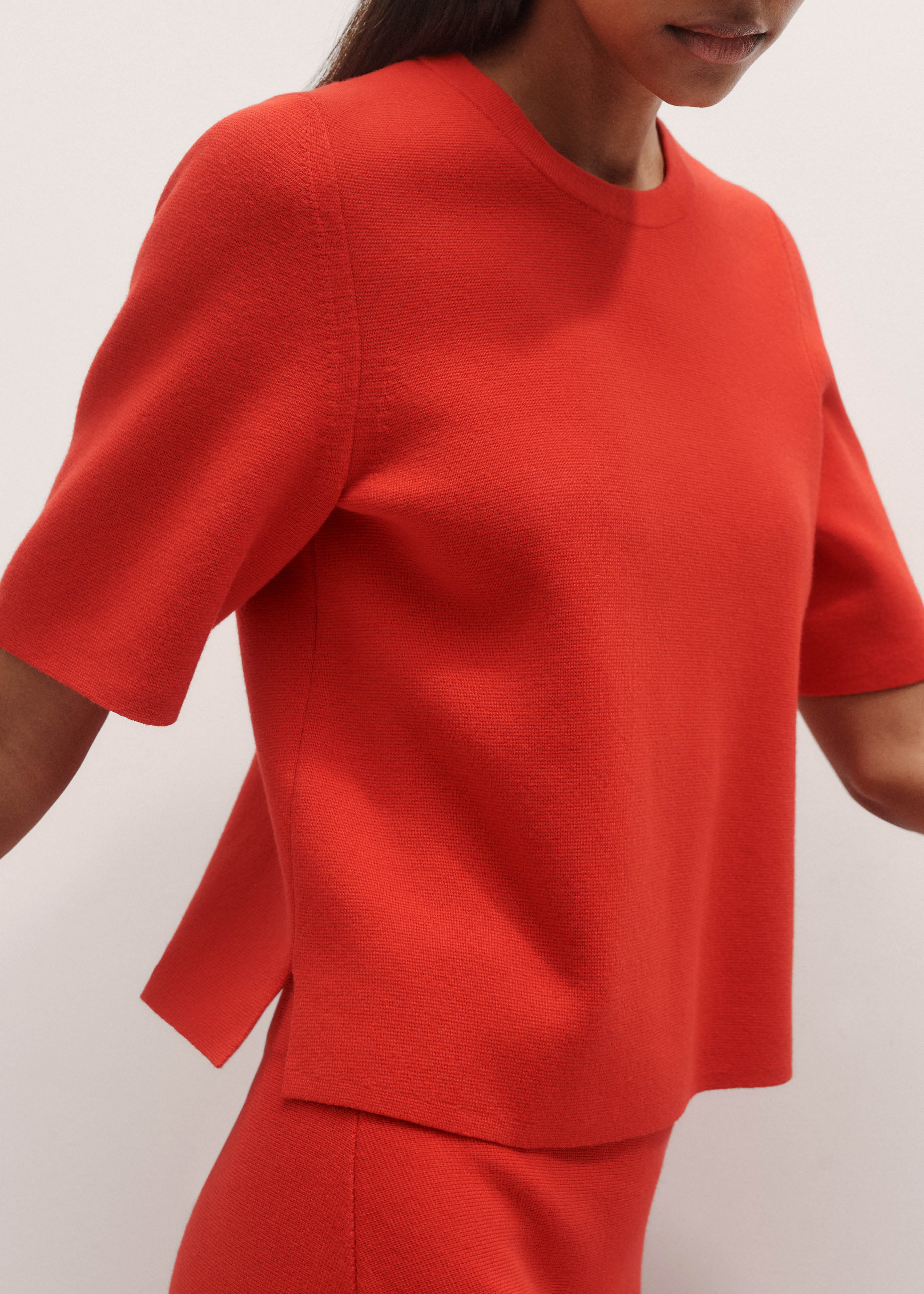 Relaxed Knit Tee Merino + Cotton | ME+EM Global (Excluding US)