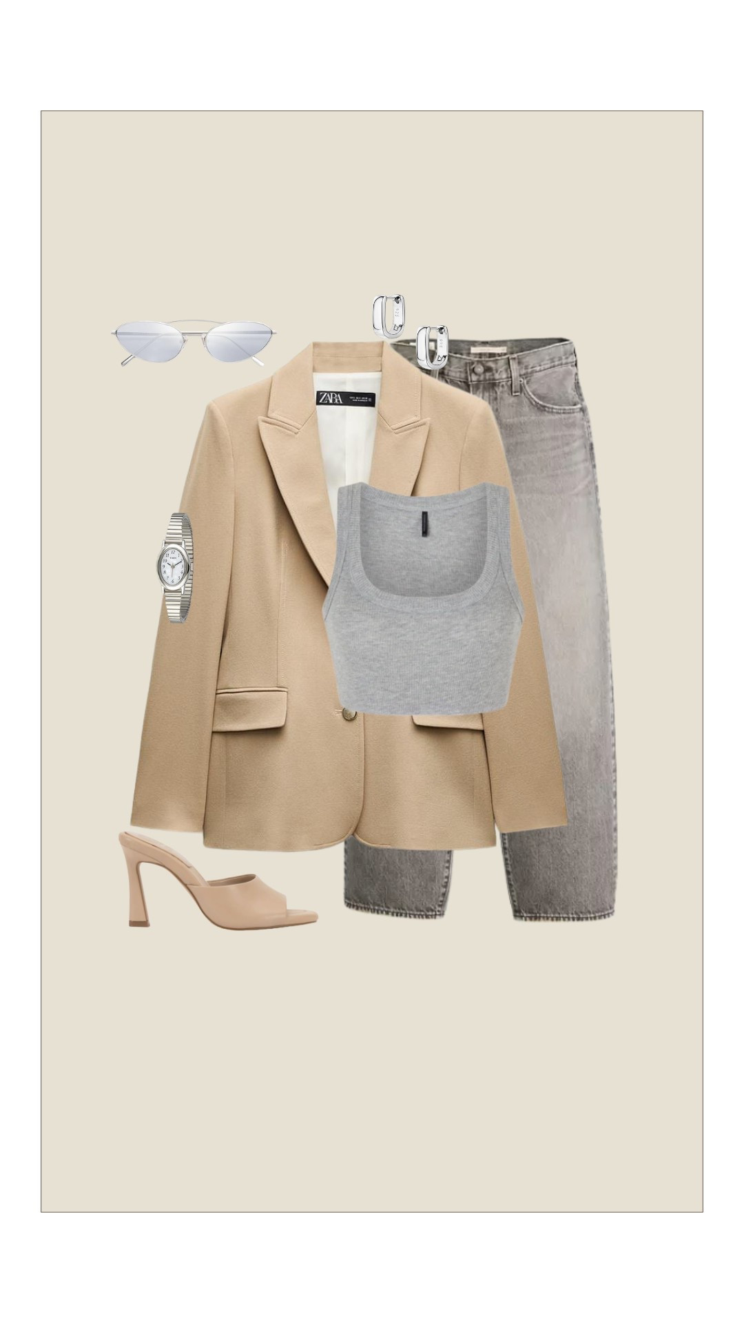 Chic yet comfortable outfit !! 🤍 

outfit inspo l style l heels l blazer 