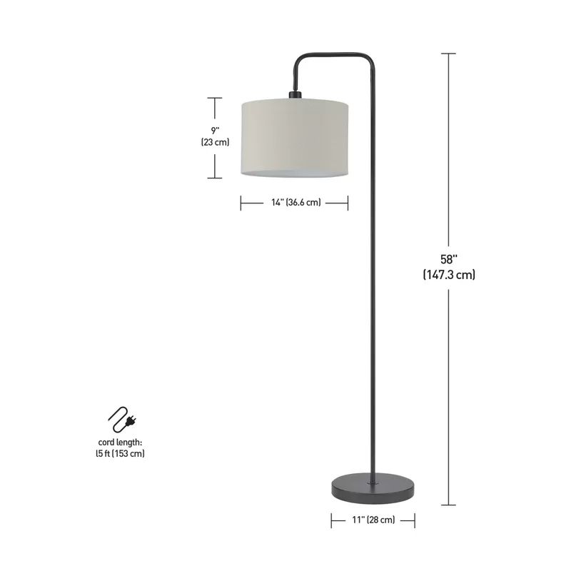 Chattahoochee 58" Arched Floor Lamp | Wayfair North America