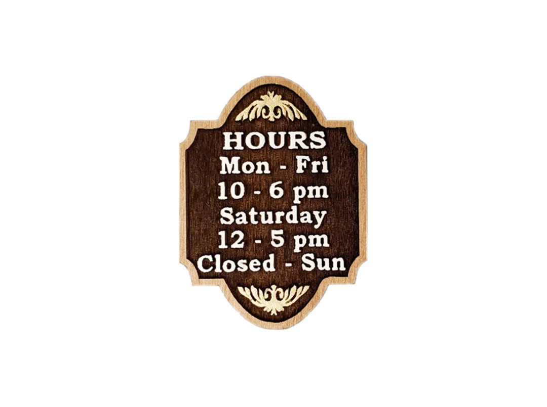 1:12 Scale Dollhouse miniature shop sign | Etsy (US)