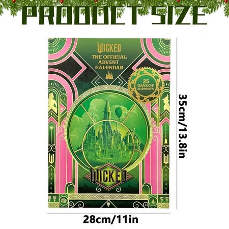 Wicked for Good 2025 The Official Wicked Advent Calendar: 25 Days of Surprises, Perfect Gift for Fans of Wicked Makeup Organizers | Walmart (US)