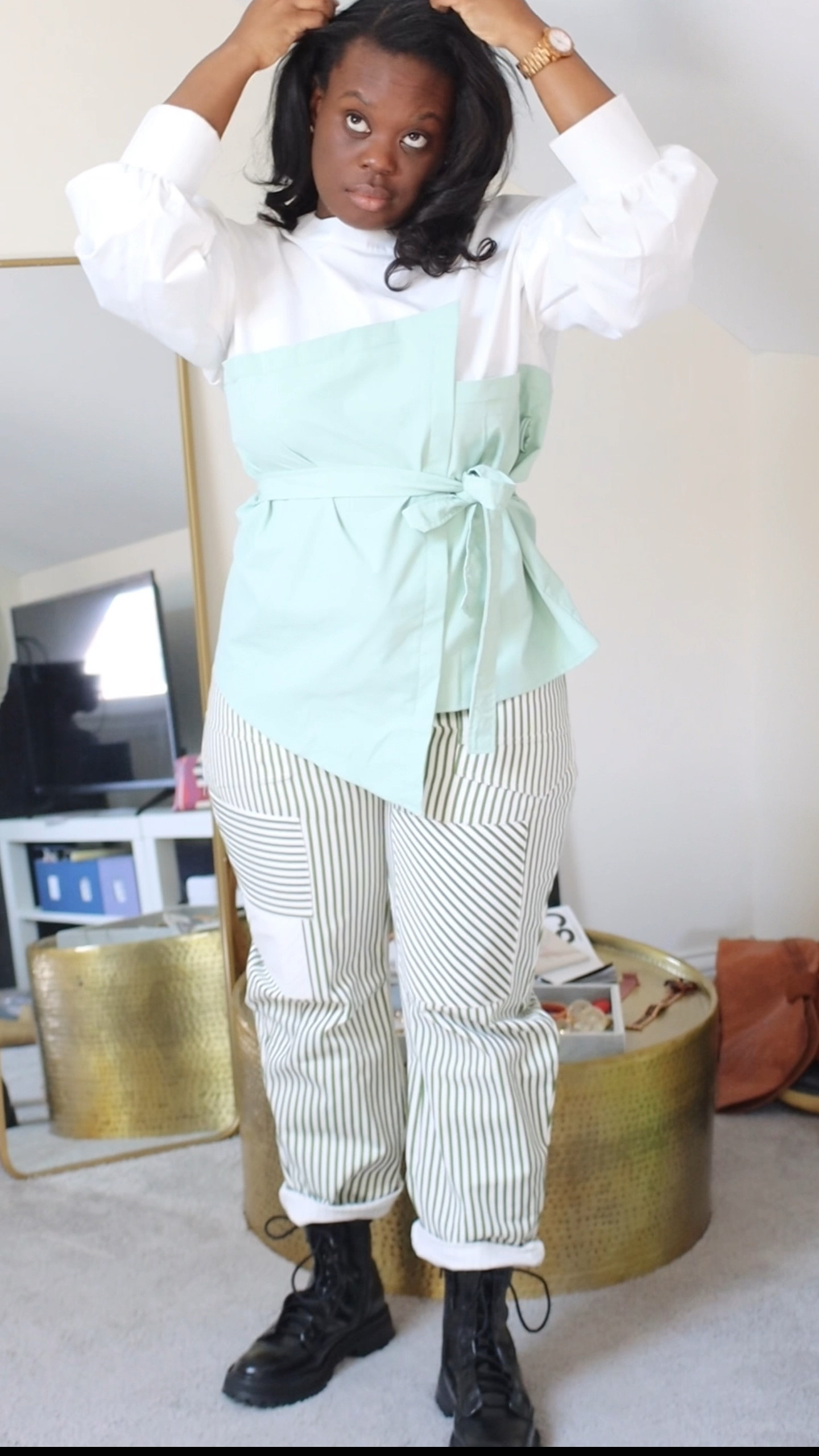 Pastels and pinstripes! 

#LTKPetite #LTKMidsize #LTKOver40