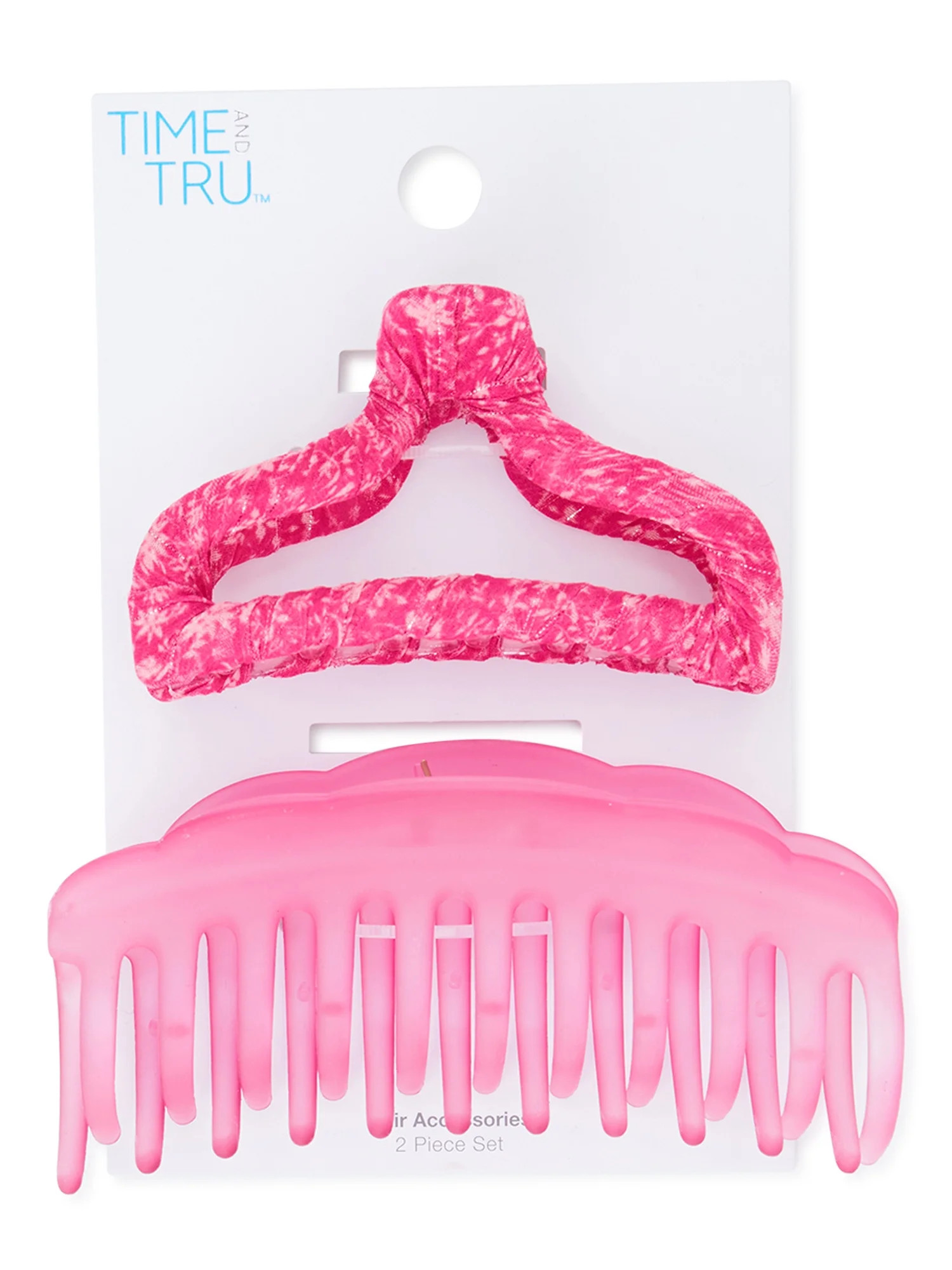 Time and Tru Women’s Claw Hair Clips, 2-Pack | Walmart (US)