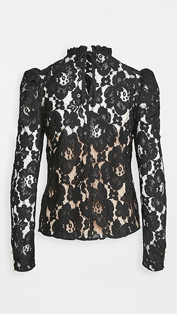 Emma Puff Sleeve Lace Top | Shopbop