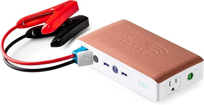 HALO Bolt Wireless Laptop Power Bank - 44400 mWh Portable Phone Laptop Charger Car Jump Starter w... | Amazon (US)
