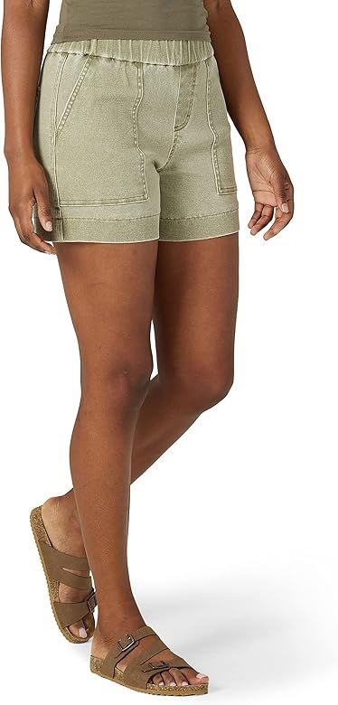 Lee Women's Ultra Lux High-Rise Pull-on Utility Short | Amazon (US)