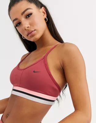 Nike Training indy bra in pink | ASOS (Global)