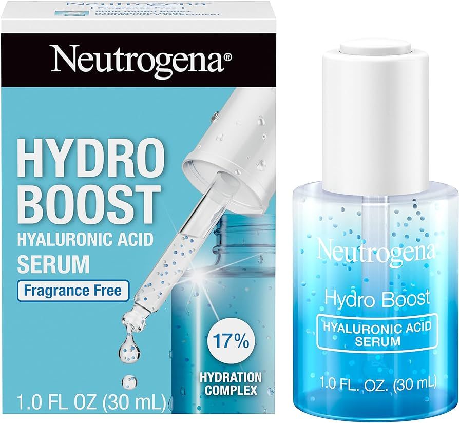 Neutrogena Hydro Boost Hyaluronic Acid Serum For Face with Vitamin B5, Lightweight Hydrating Face... | Amazon (US)