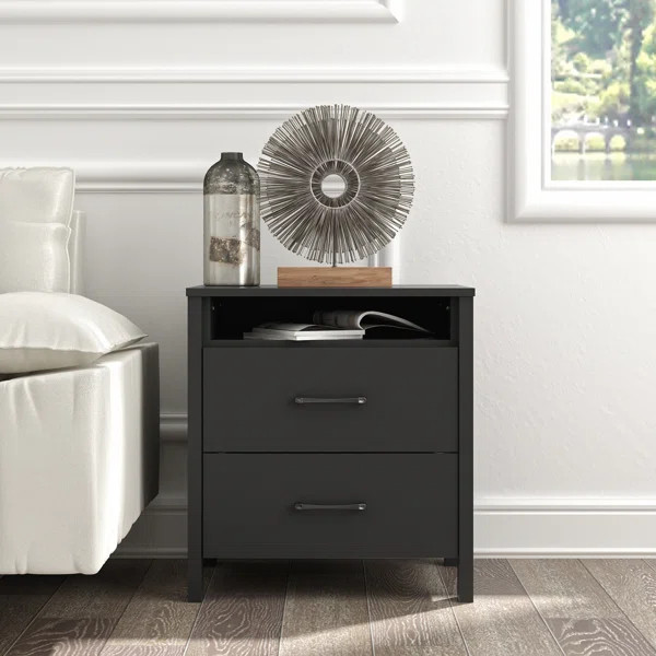 Chivonne 22.7'' Tall 2 - Drawer Nightstand | Wayfair North America