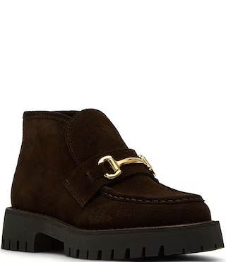 Steve Madden Leon Suede Bit Buckle High-Top Platform Loafers | Dillard's | Dillard's