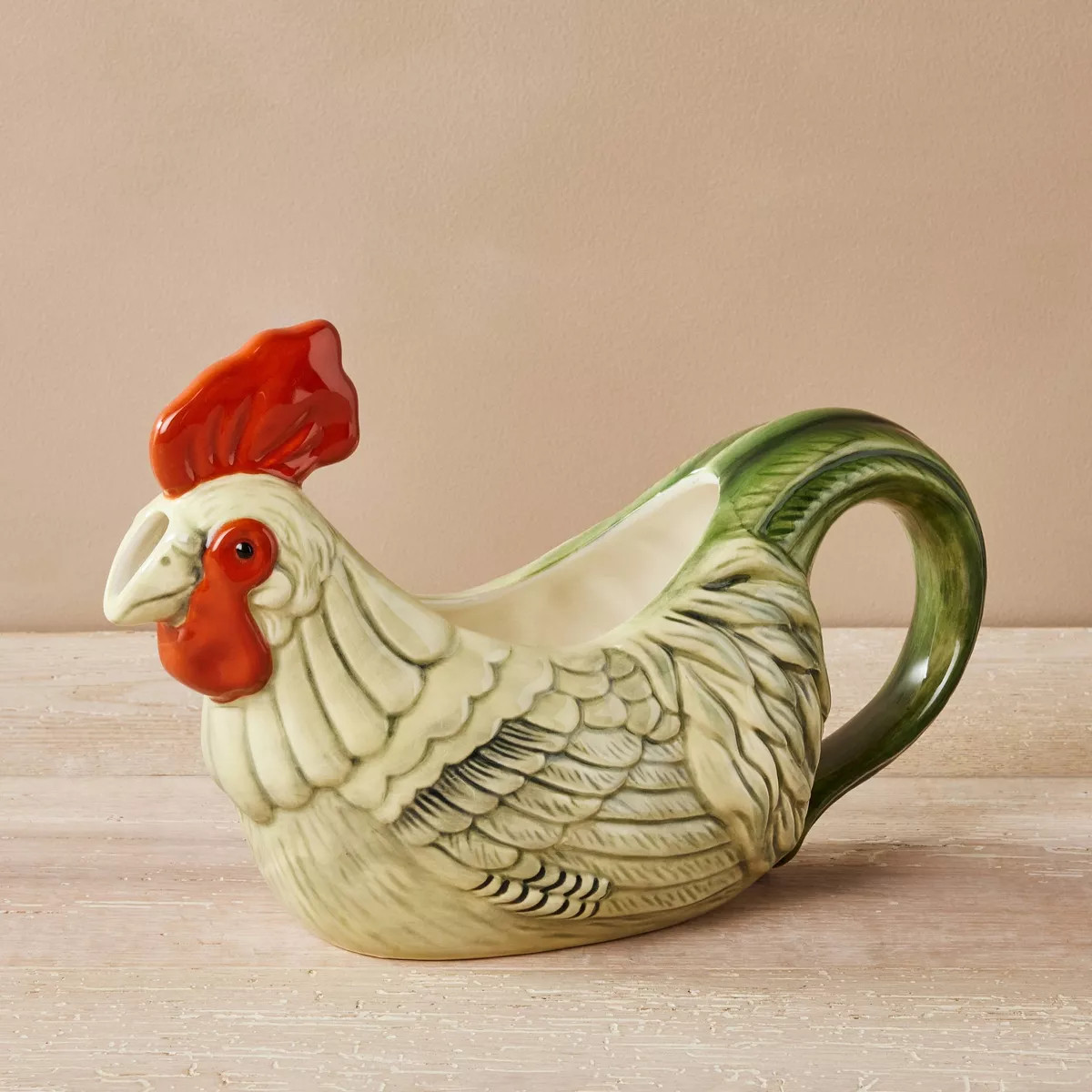 Stoneware Fall Rooster Gravy Boat - John Derian for Target | Target