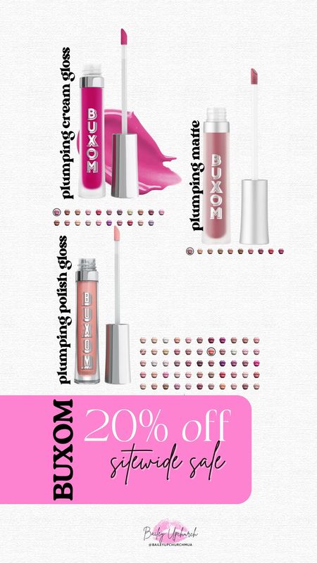 Sitewide sale on BUXOM’s entire site! I LOVE their plumping glosses! Tap the code below to copy and paste into your checkout code!