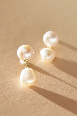 Shashi Dainty Pearl Drop Earrings | Anthropologie (US)