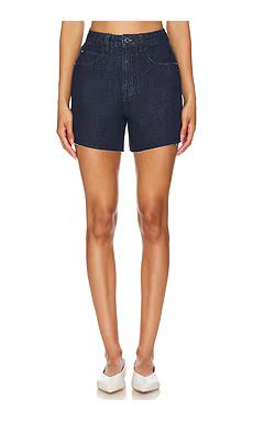 WeWoreWhat High Rise Flare Short in Undone Wash from Revolve.com | Revolve Clothing (Global)