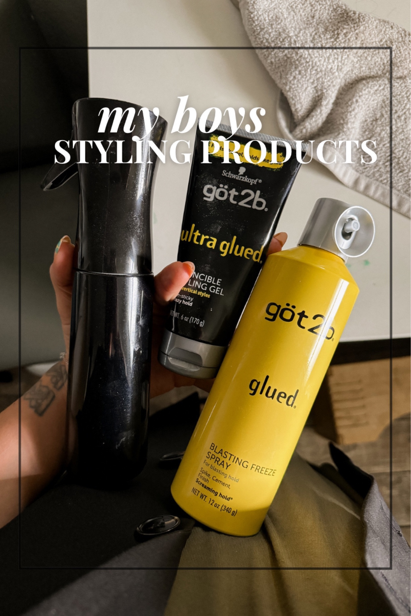 What I use on the boys hair. 
Wet, gel, spray 


#LTKkids #LTKstyletip #LTKfindsunder50