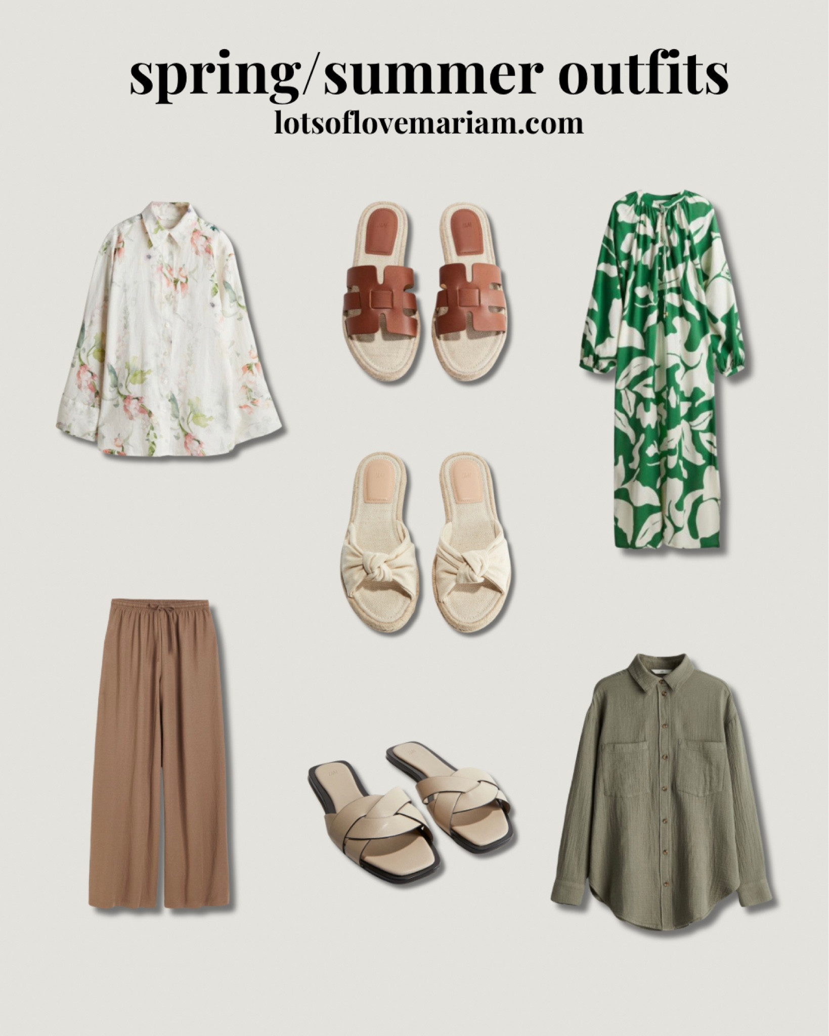 Spring / summer outfits 😍 

Linen shirt, floral shirt, sandals, wide leg trousers, maxi dress , espadrille 

#LTKfindsunder50 #LTKeurope #LTKSeasonal