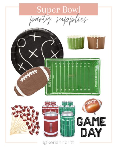 Super Bowl Party Supplies

Football paper goods / football party / game day decorations 

#LTKSeasonal #LTKparties