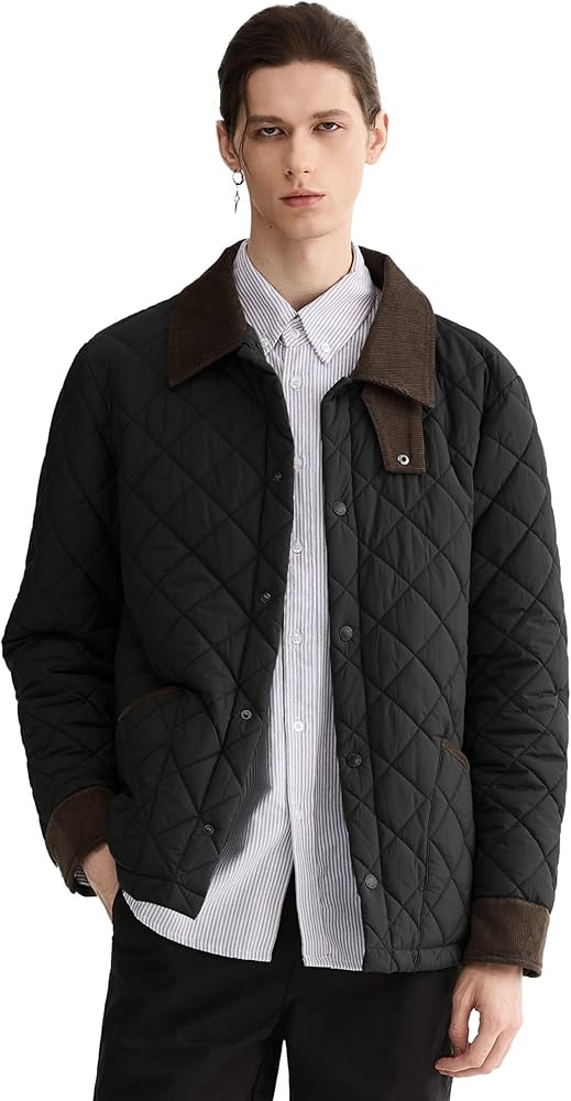 Orolay Men's Lightweight Quilted Puffer Jacket Waterproof Barn Coat Casual Outerwear with Pockets | Amazon (US)