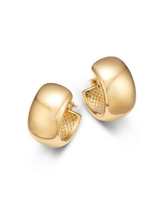 Bloomingdale's Fine Collection Polished Huggie Hoop Earrings in 14K Yellow Gold | Bloomingdale's ... | Bloomingdale's (AU)