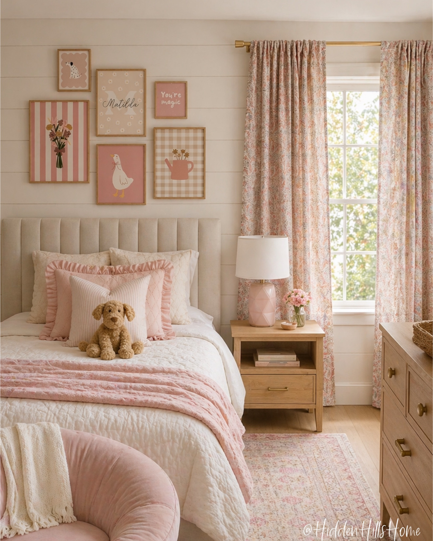 Girls room decor, girls bedroom mood board, cute girls room inspiration, home decor ideas, girls bedroom design, kids bedroom, pink bedroom #girlsroom
Paint color is SW Cultured Pearl

#LTKHome #LTKSaleAlert #LTKKids