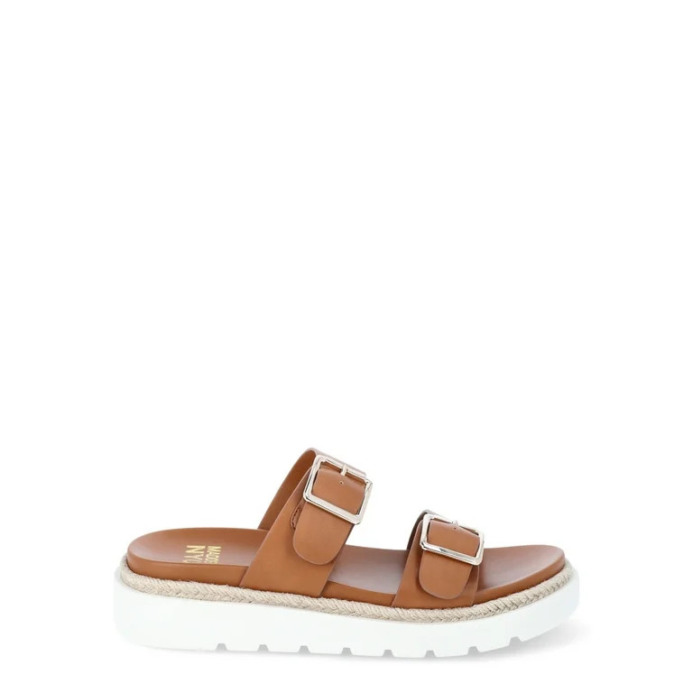 Madden NYC Women’s Flatform Two Strap Sandals | Walmart (US)