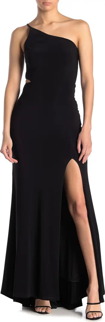 One-Shoulder Side Cutout Gown | Nordstrom Rack